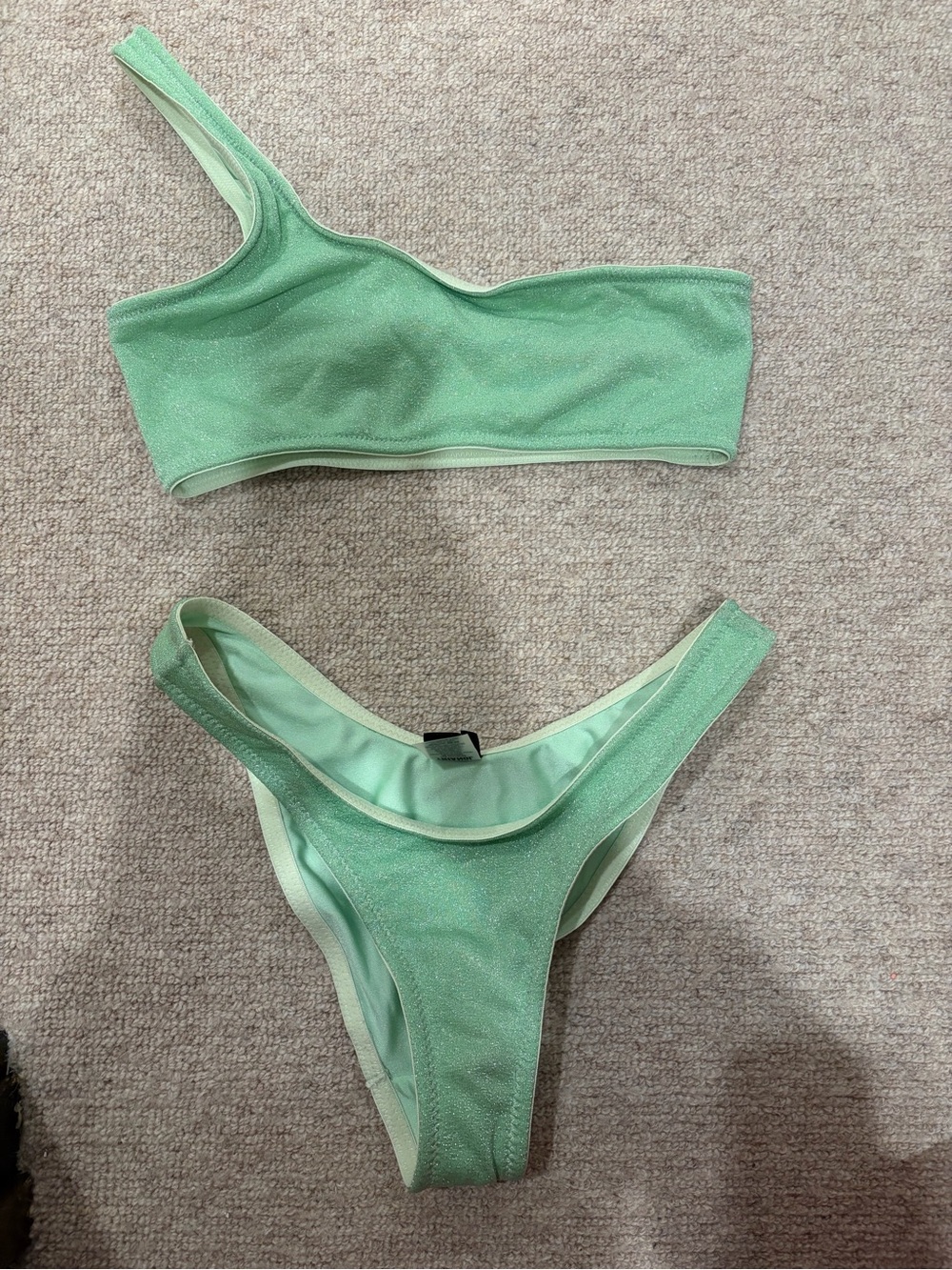 triangl swimwear Mint Shimmer Bikini Set